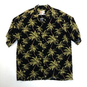 Hilo Hattie "The Hawaiian Original" Mens Shirt XL Vintage‎ Palm Trees Aloha
